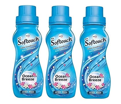 Softouch Fabric Conditioner Ocean Breeze, 220 Ml (Pack Of 3)
