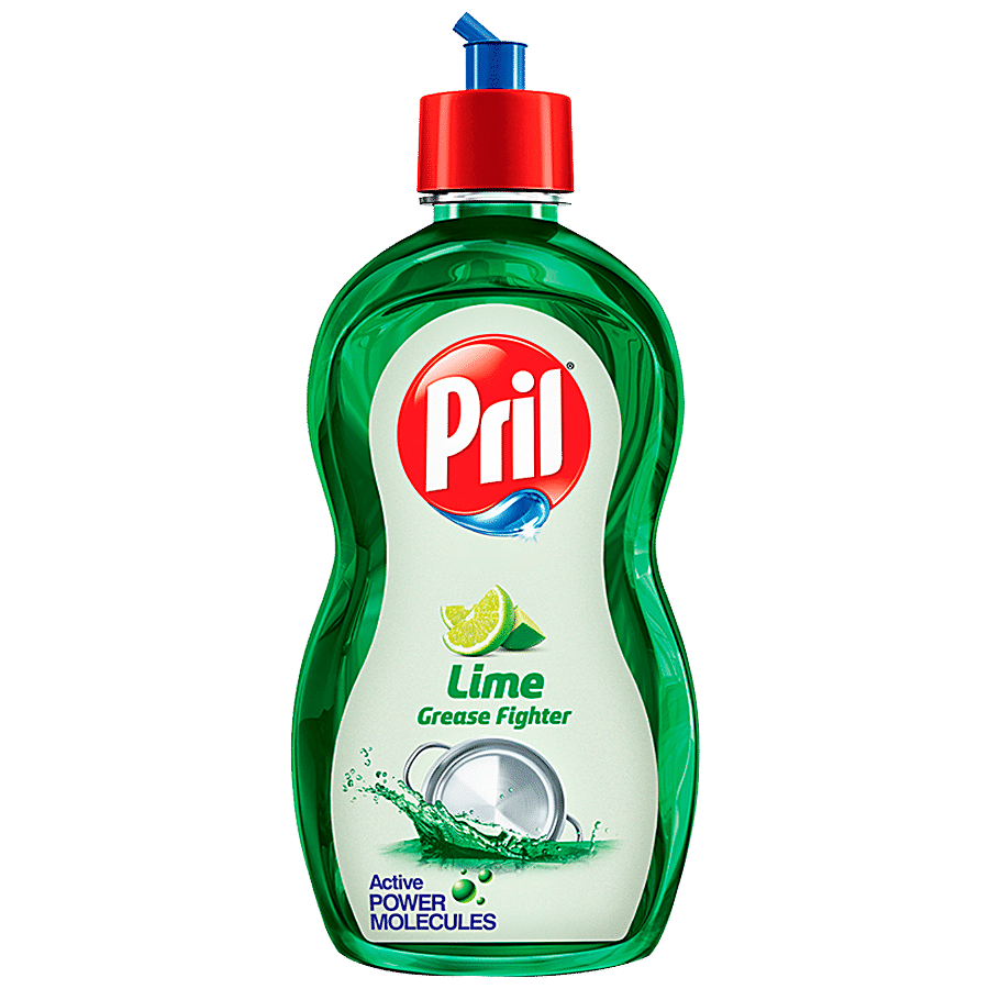 Pril Dishwash Liquid, Lime, 225 Ml