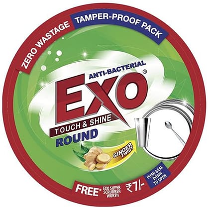 Exo Dish Wash, Round Anti Bacterial With Cyclozan, 250 G