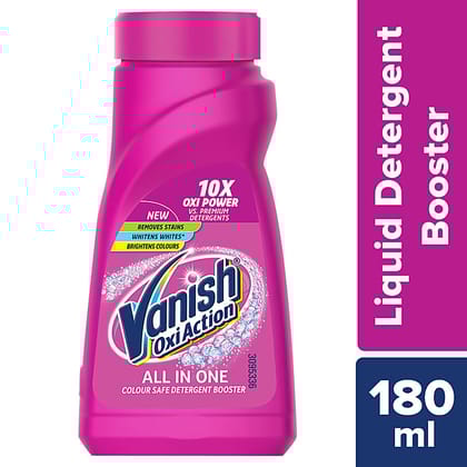 Vanish All In One Liquid Detergent Booster, 180 Ml