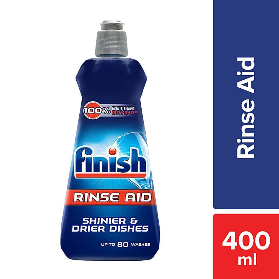 Finish Dishwasher Rinse Aid Liquid, Shine & Dry, 400 Ml