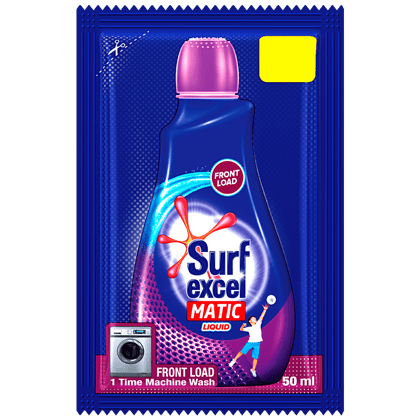 Surf Excel Matic Liquid Front Load Sachet, 50Ml