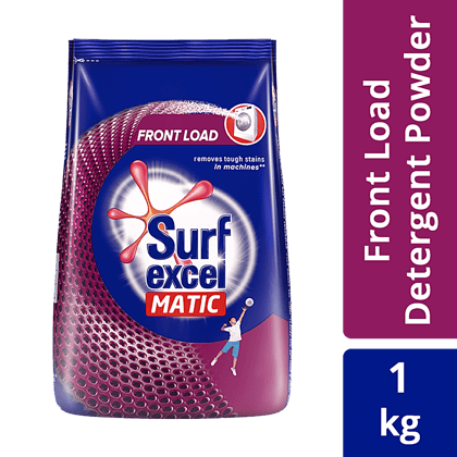 Surf Excel Matic Detergent Powder - Front Load - 1 Kg Pouch