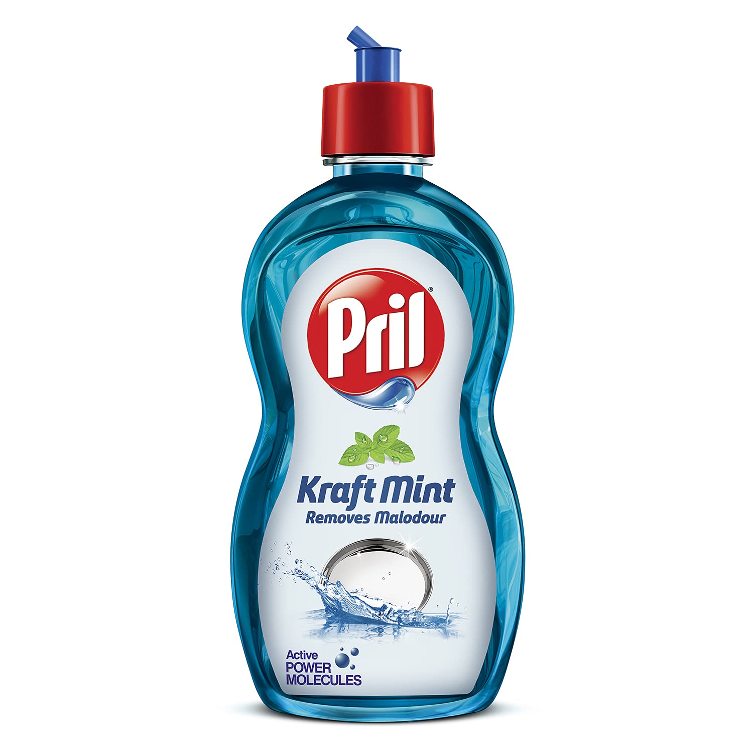 Pril Kraft Mint, Malodour Removal Specialist, Insta Clean, Suitable For Cleaning Non, Veg Cooked Utensils Or Strong Smelling Food Was Served, 425Ml
