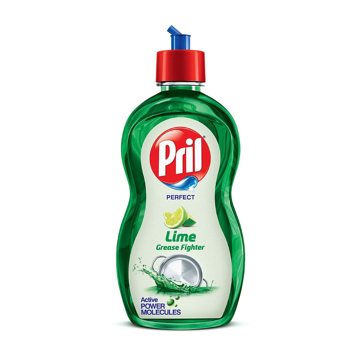 Pril Lime Grease Fighter, Insta Clean, With Active Power Molecules That Removes Grime With Ease, Zero White Residue, 425Ml