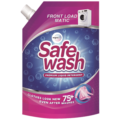 Safewash Matic Front Load Liquid Detergent, 2X Stain Removal With Colour Protect Technology, 1 L Refill Pack