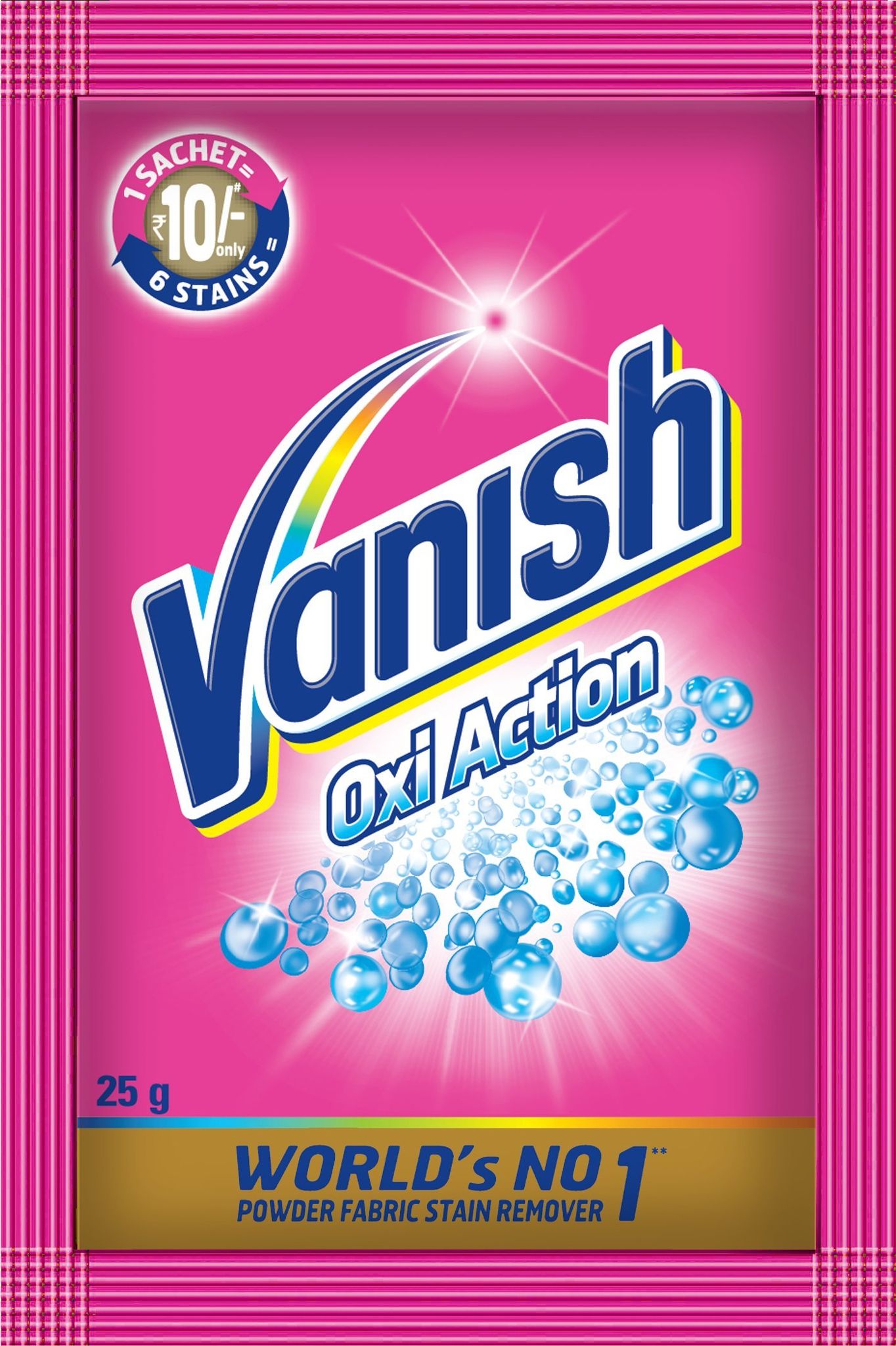 Vanish Oxi Action Stain Remover Powder, 25 G