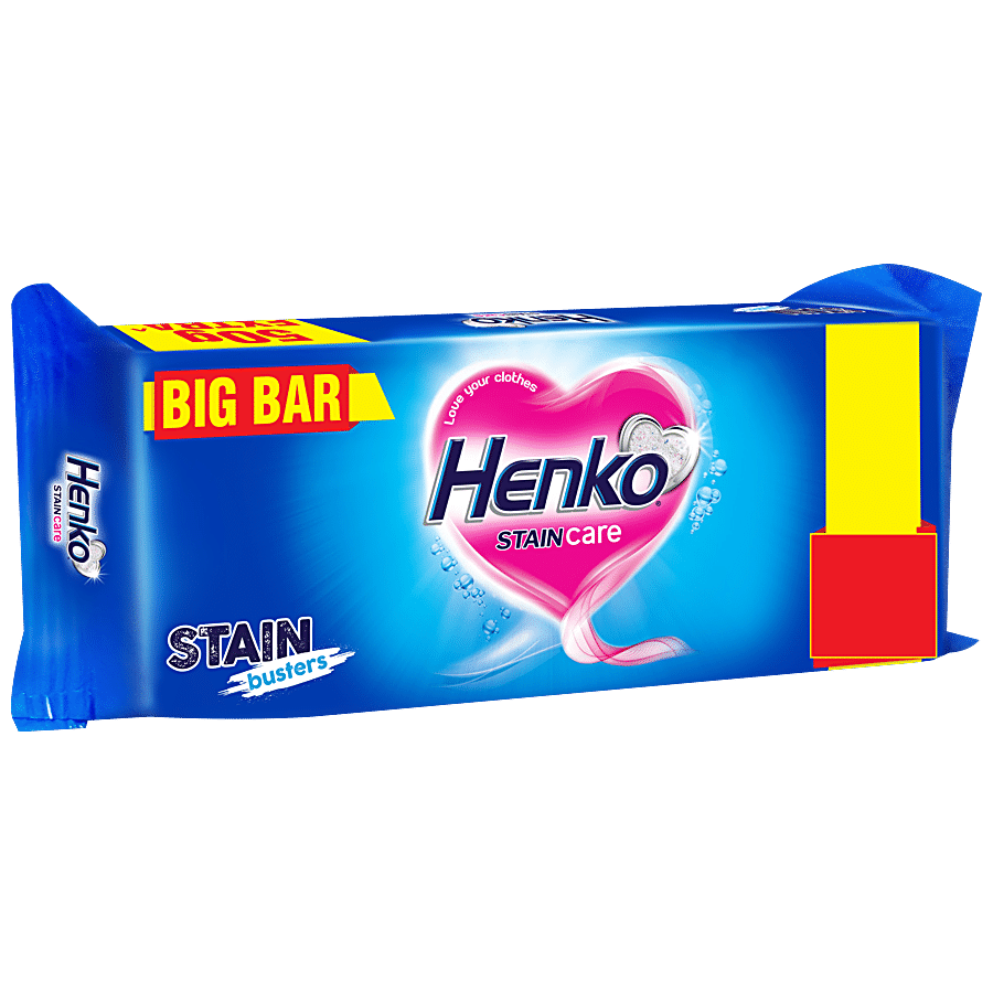 Henko Detergent Bar, Stain Care, 250 G