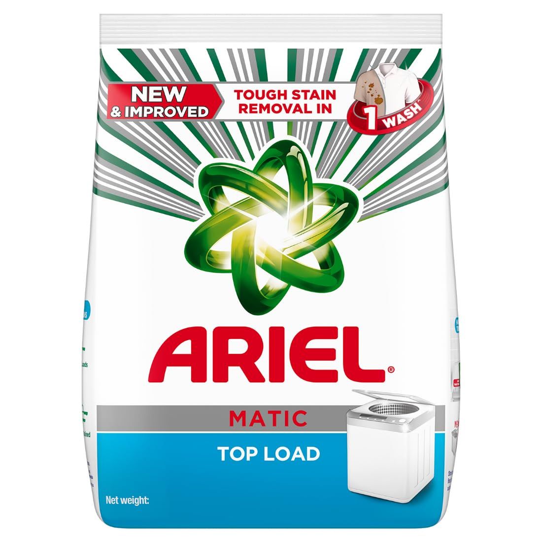 Ariel Matic Top Load Detergent Washing Powder, 2 Kg, 1 Count