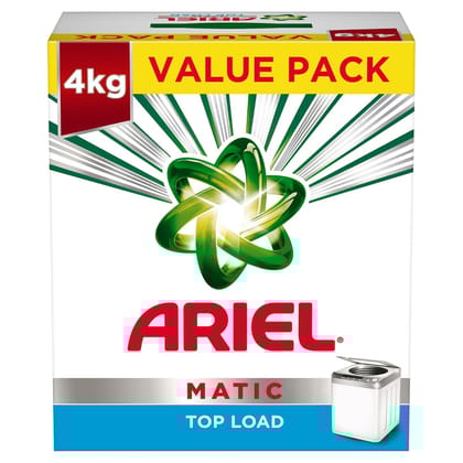 Ariel Matic Top Load Detergent Washing Powder, 4 Kg, 1 Count