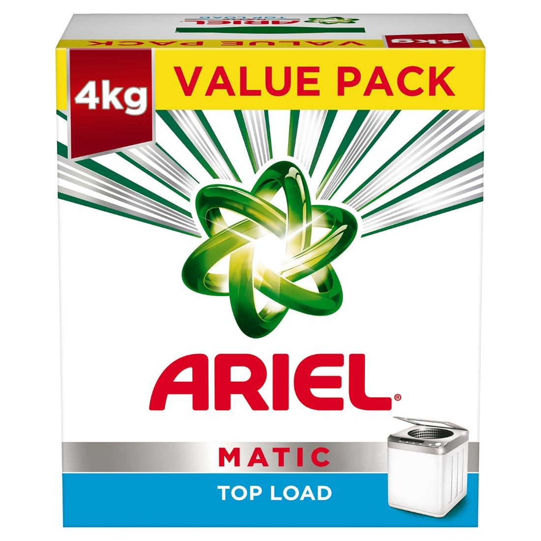 Ariel Matic Top Load Detergent Washing Powder, 4 Kg, 1 Count
