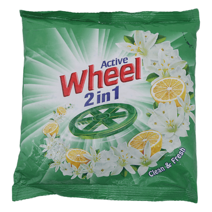 Wheel Detergent Powder, Green Lemon & Jasmine, 500 G