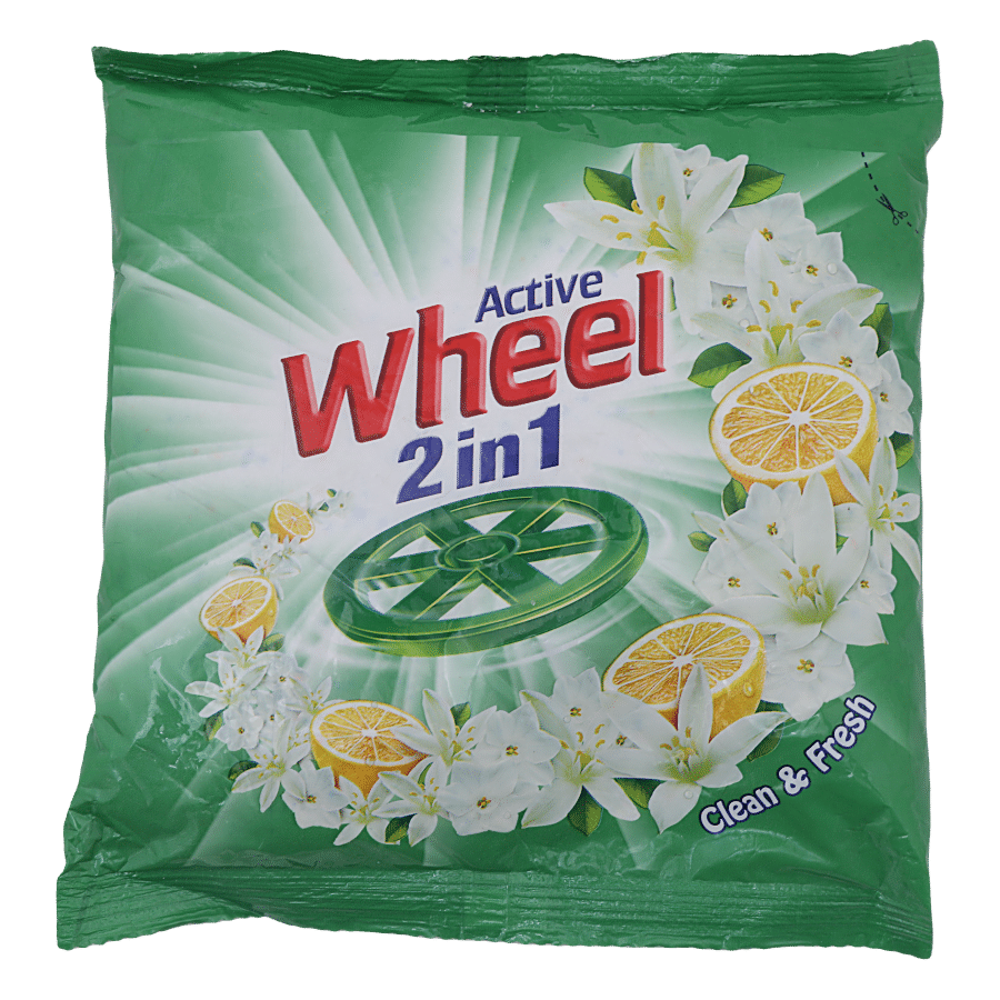 Wheel Detergent Powder, Green Lemon & Jasmine, 500 G