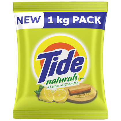 Tide Naturals Washing Detergent Powder, Lemon & Chandan, 1 Kg
