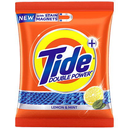 Tide Plus Detergent Washing Powder, Extra Power Lemon & Mint, 500 G Pouch