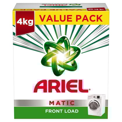 Ariel Matic Front Load Detergent Washing Powder 3 Kg + 1 Kg Free, Pack Of 1