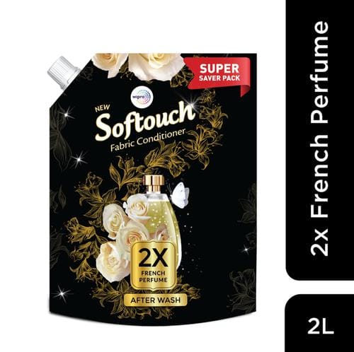 Wipro Softouch 2X French Perfume After Wash Liquid Fabric Conditioner, 2 L