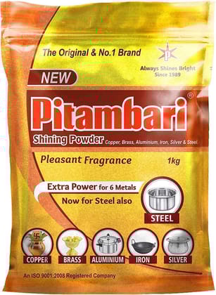 Pitambari Shining Powder For Six Metals, 1 Kg