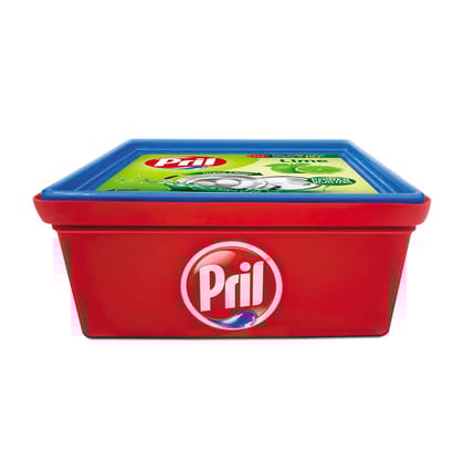 Pril Dishwash Tub, 500Gm, Removes Tough Stains And Malodour, With The Power Of Active Boosters, Contains Goodness Of Lime, Leaves No Residue, Grease Cleaner For All Utensils