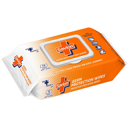 Savlon Germ Protection Multipurpose Thick & Soft Wet Wipes With Fliptop Lid, 72 pcs Savlon Germ Protection Multipurpose Thick & Soft Wet Wipes With Fliptop Lid, 72 pcs
