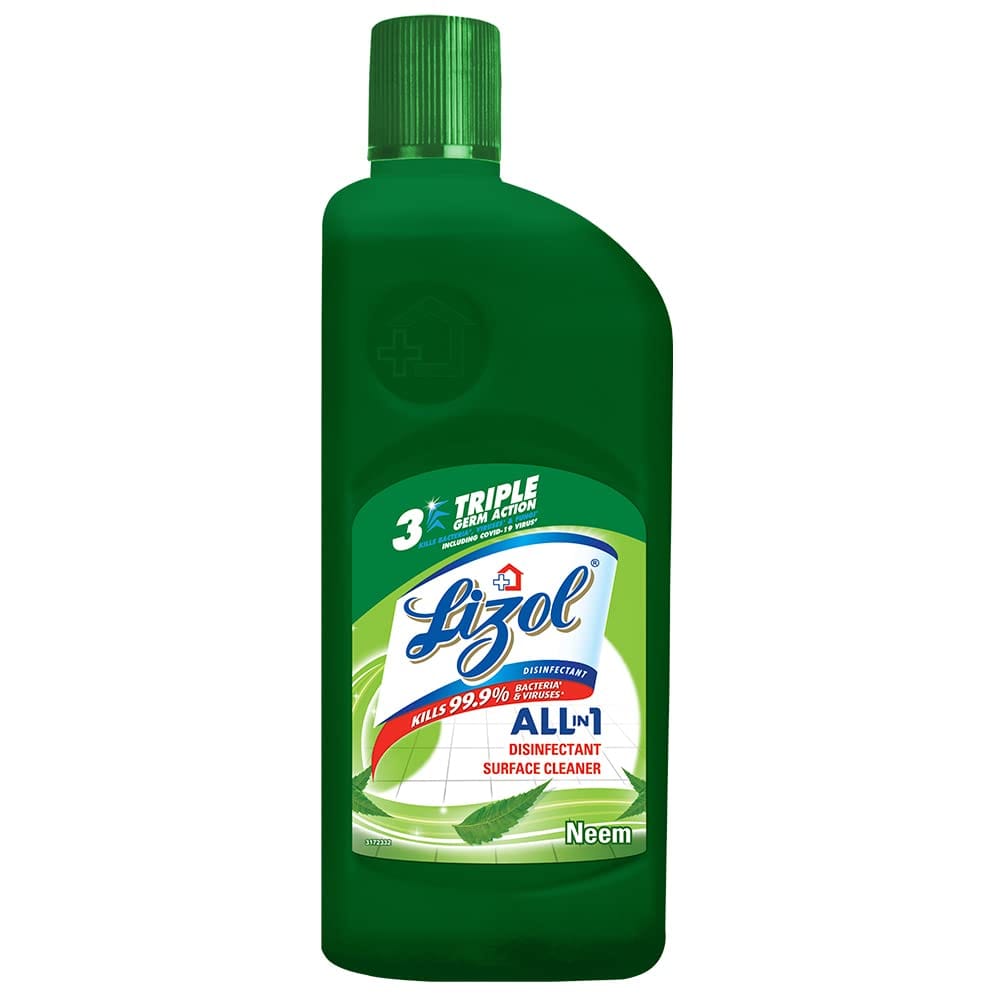 Lizol Disinfectant Surface & Floor Cleaner Liquid, Neem, 500Ml