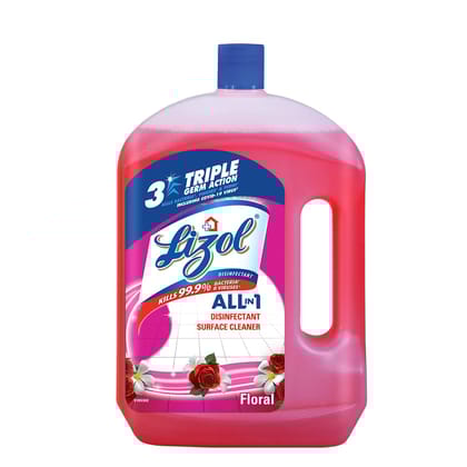 Lizol 2 Litre, Floral, Disinfectant Surface & Floor Cleaner Liquid