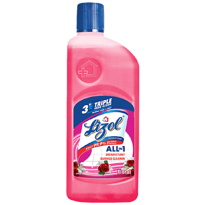 Lizol Disinfectant Surface & Floor Cleaner Liquid, Floral, 500 Ml
