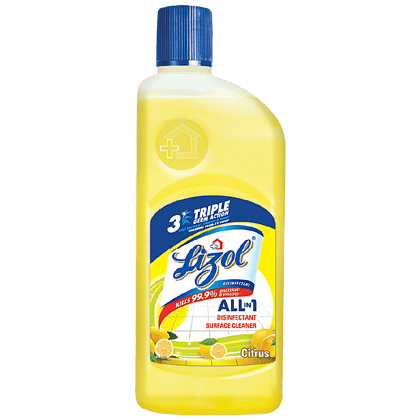 Lizol Disinfectant Surface & Floor Cleaner Liquid, Citrus, 500 Ml