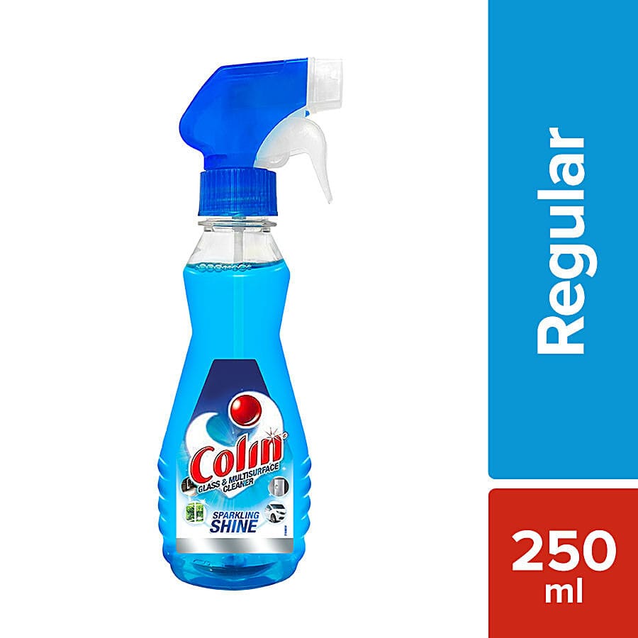 Colin Glass & Surface Cleaner Liquid Spray, Regular, 250 Ml Bottle