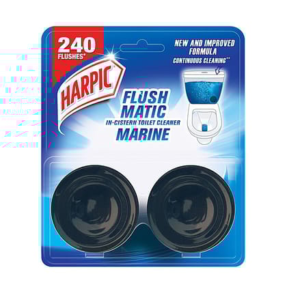 Harpic Flushmatic In, Cistern Toilet Cleaner Block, Marine, 100 G
