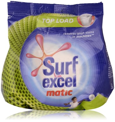 Surf Excel Matic Detergent Powder, Top Load, 500G Pouch