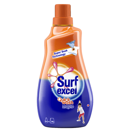 Surf Excel Quick Wash, Liquid, With Super Soak Technology, 500 Ml Bottle