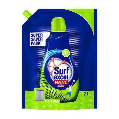 Surf Excel Detergent, Liquid, Matic, Top Load, 2 L Pouch Surf Excel Detergent, Liquid, Matic, Top Load, 2 L Pouch
