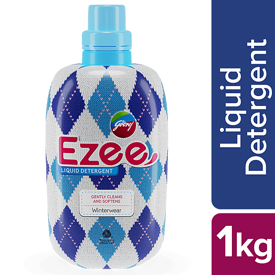 Godrej Ezee Liquid Detergent For Winter Wear, Woolmark Certified, 1 Kg Bottle