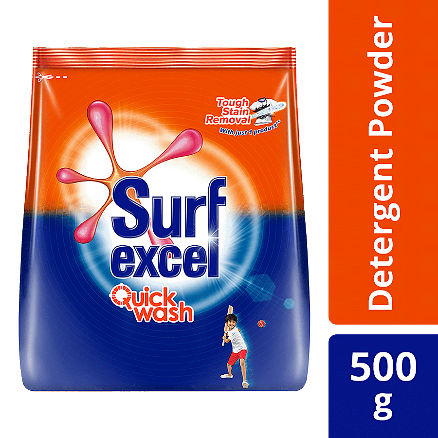 Surf Excel Quick Wash Detergent Powder - 500 G
