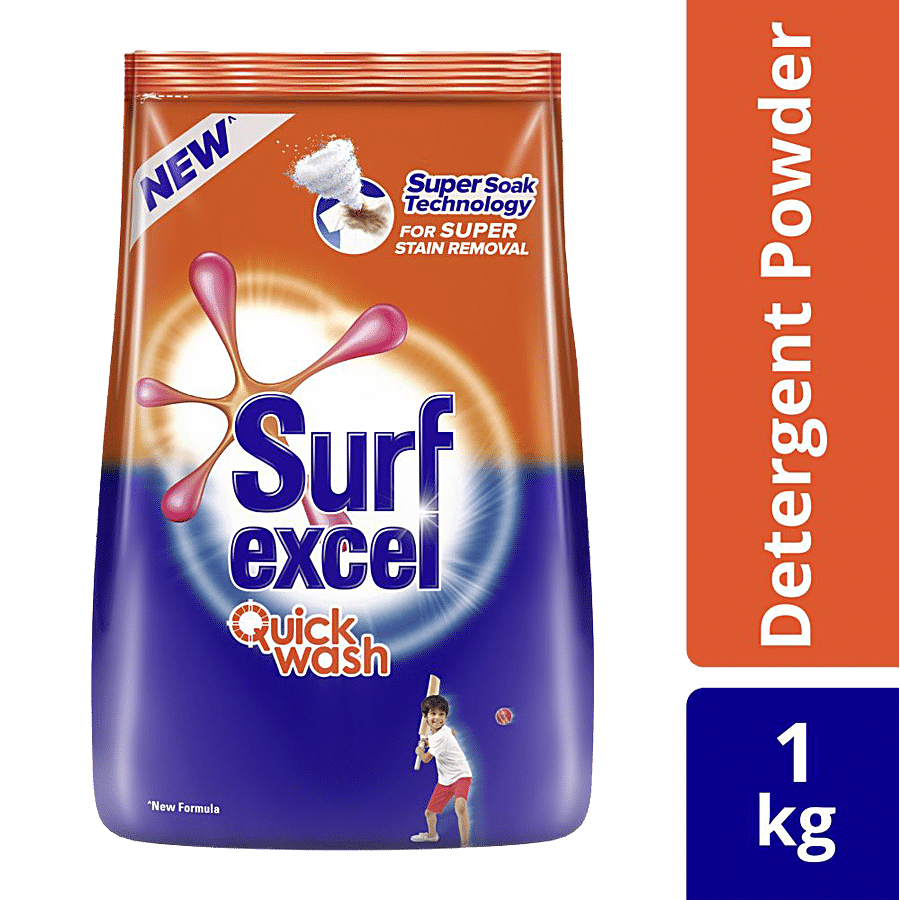 Surf Excel Quick Wash Detergent Powder,1Kg