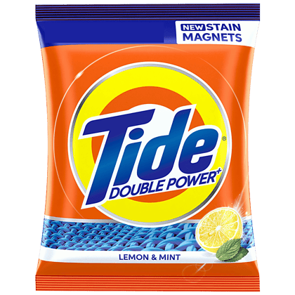 Tide Double Power Detergent Washing Powder, Top & Front Load, Lemon & Mint, 2 Kg