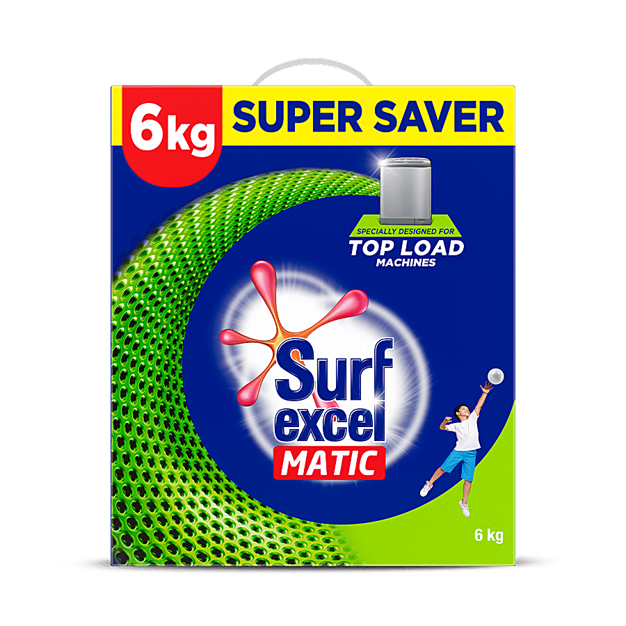 Surf Excel Matic Detergent Powder, Top Load, 6 Kg