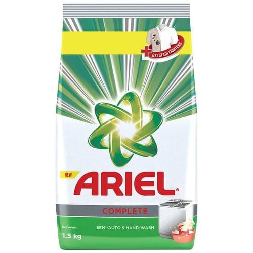 Ariel Complete Detergent Washing Powder, 1 Kg Get 500 Gm Free