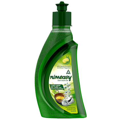 Nimeasy Dishwash Liquid Gel, Kitchen Utensil Cleaner, Neem And Lemon, 500 Ml