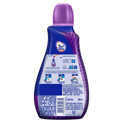 Surf Excel Matic Front Load Liquid Detergent - 500 Ml Surf Excel Matic Front Load Liquid Detergent - 500 Ml