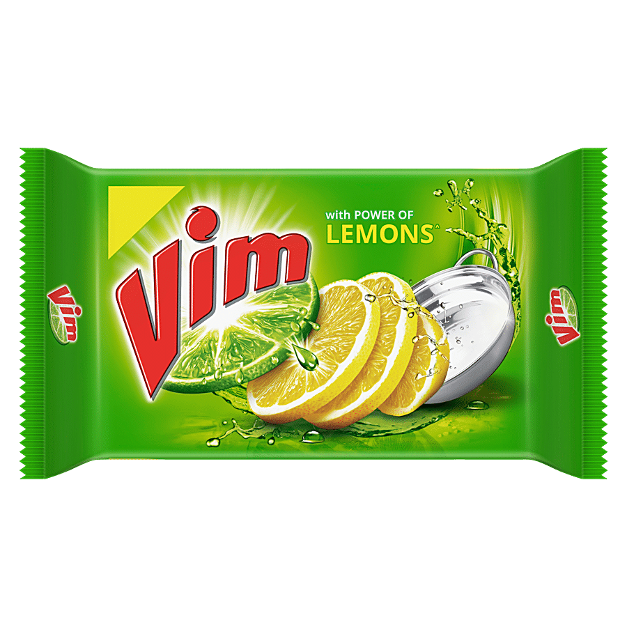 Vim Dishwash Bar Lemon,125 G