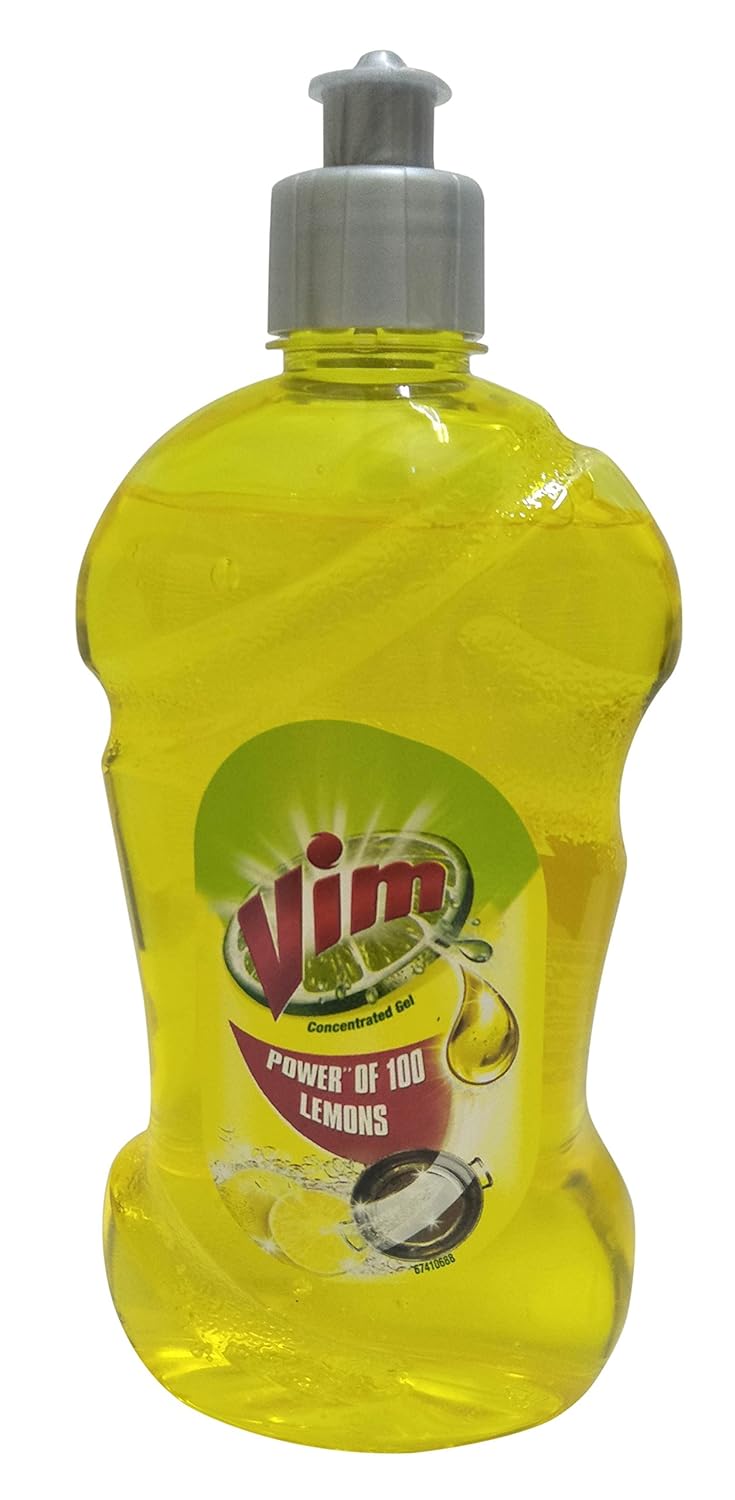 Vim Dishwash Gel, Lemon, 500Ml Bottle