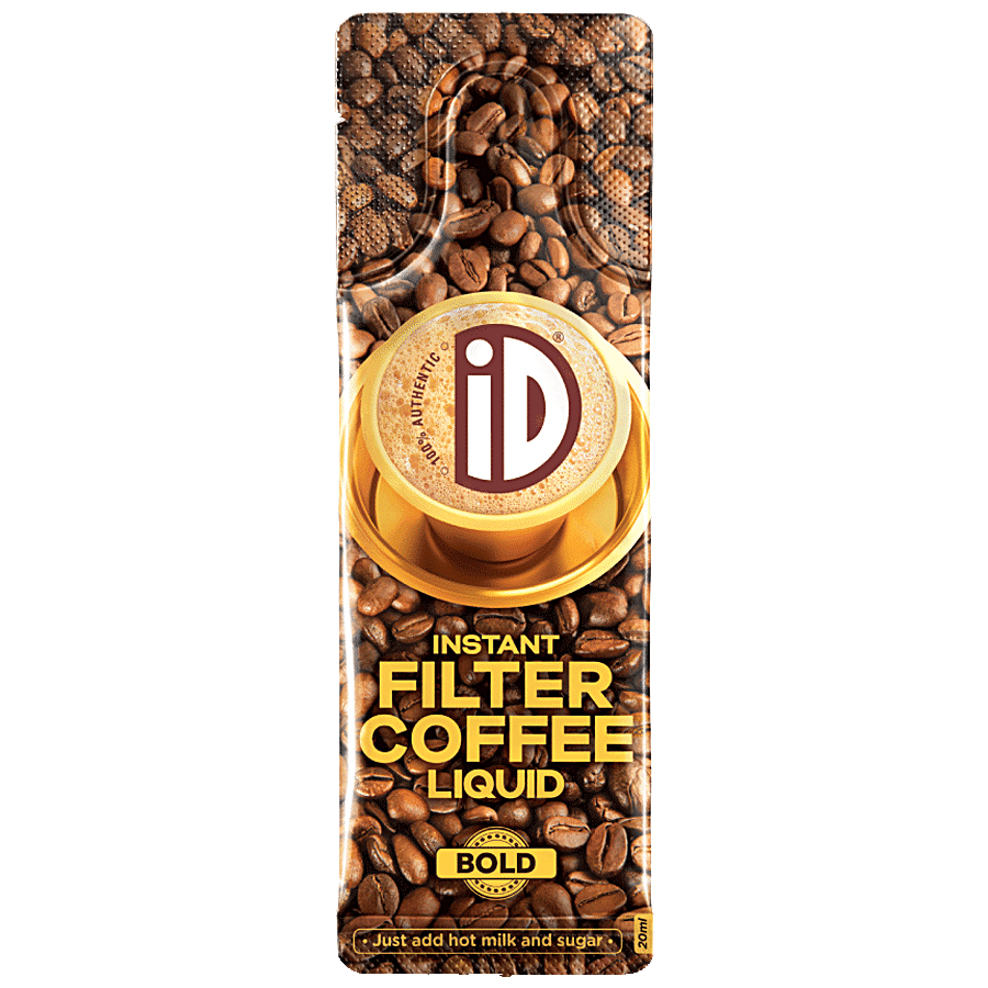 iD Instant Filter Coffee Liquid, Bold, Chicory Blend, No Preservatives, 100 Ml (5 Units X 20 Ml Each)
