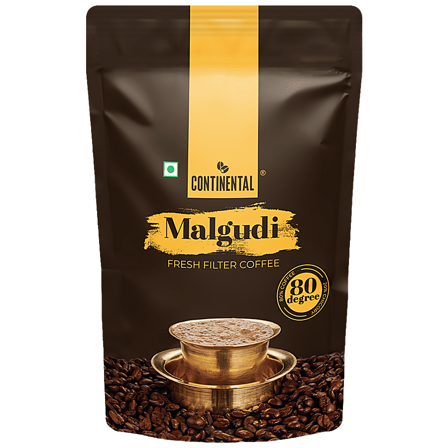 Continental Malgudi Filter Coffee Pouch, 80:20, 200 G