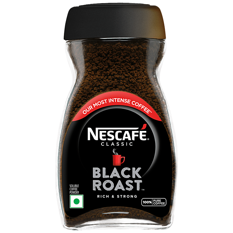 Nescafé Classic Black Roast Instant Coffee, Rich & Dark, 100% Pure, Soluble Powder, 95 G Jar