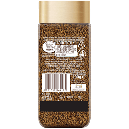 Nescafé Gold Blend Instant Coffee Powder, Arabica & Robusta Beans, 190 G Jar