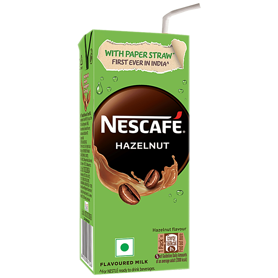 Nescafé Ready To Drink Hazelnut Cold Coffee, Flavoured Milk, 180 Ml