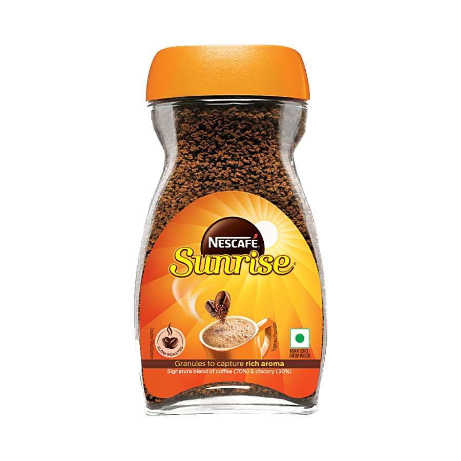 Nescafé Sunrise Instant Coffee, 30% Chicory Mix, 90 G Glass Jar