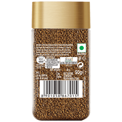 Nescafé Gold Blend Instant Coffee Powder, Arabica & Robusta Beans, 50 G Jar